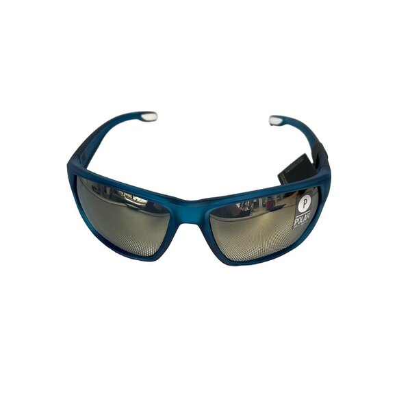 Kreedom Polarized Sunglasses Blue Frame UV Protection Outdoor Sports Eyewear NEW - Picture 1 of 6